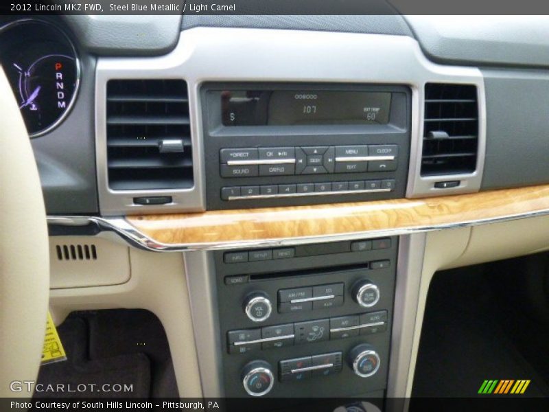 Steel Blue Metallic / Light Camel 2012 Lincoln MKZ FWD