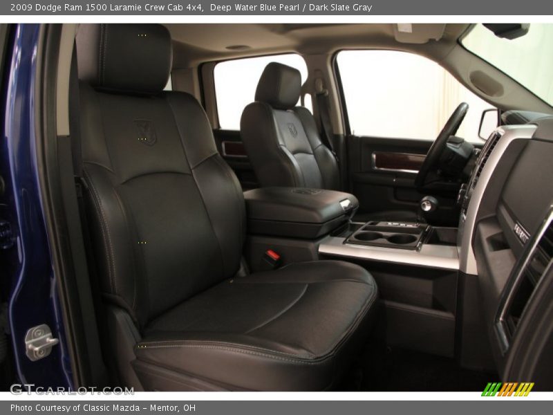 Deep Water Blue Pearl / Dark Slate Gray 2009 Dodge Ram 1500 Laramie Crew Cab 4x4