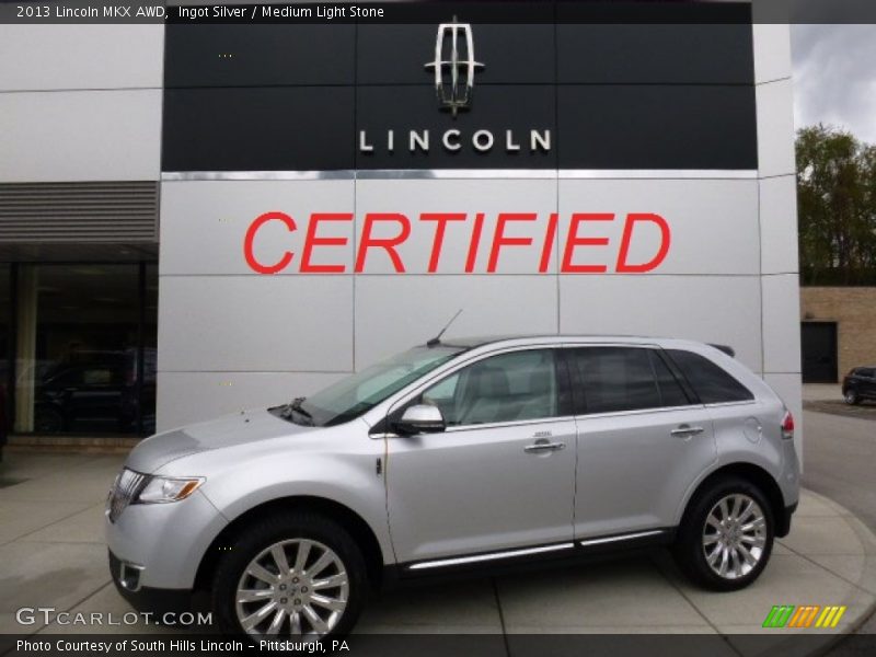 Ingot Silver / Medium Light Stone 2013 Lincoln MKX AWD