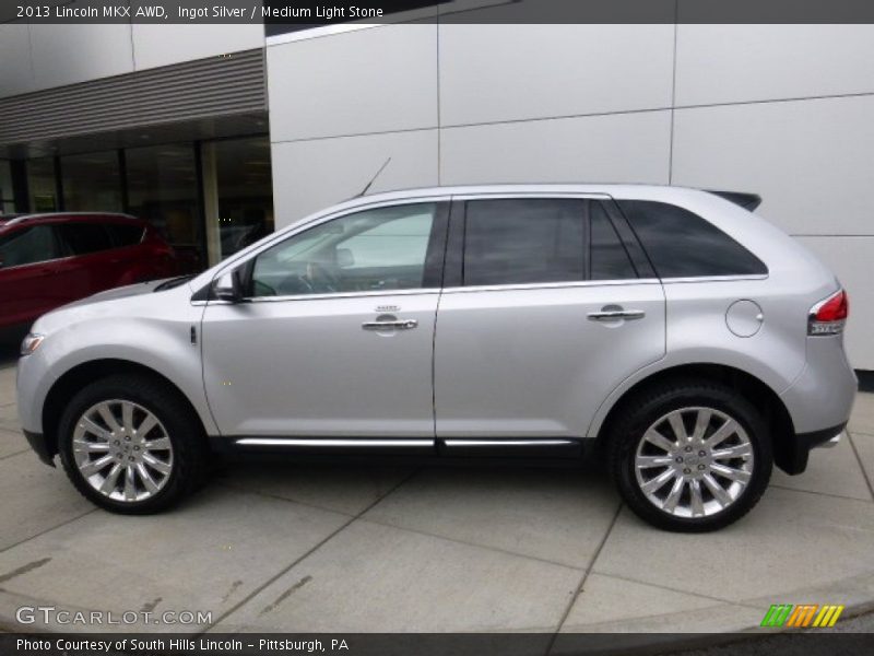 Ingot Silver / Medium Light Stone 2013 Lincoln MKX AWD