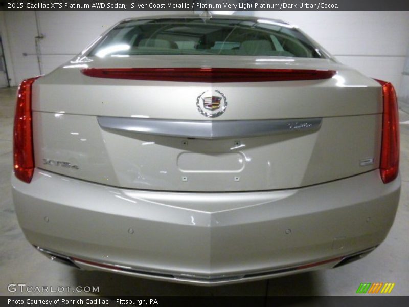 Silver Coast Metallic / Platinum Very Light Platinum/Dark Urban/Cocoa 2015 Cadillac XTS Platinum AWD Sedan