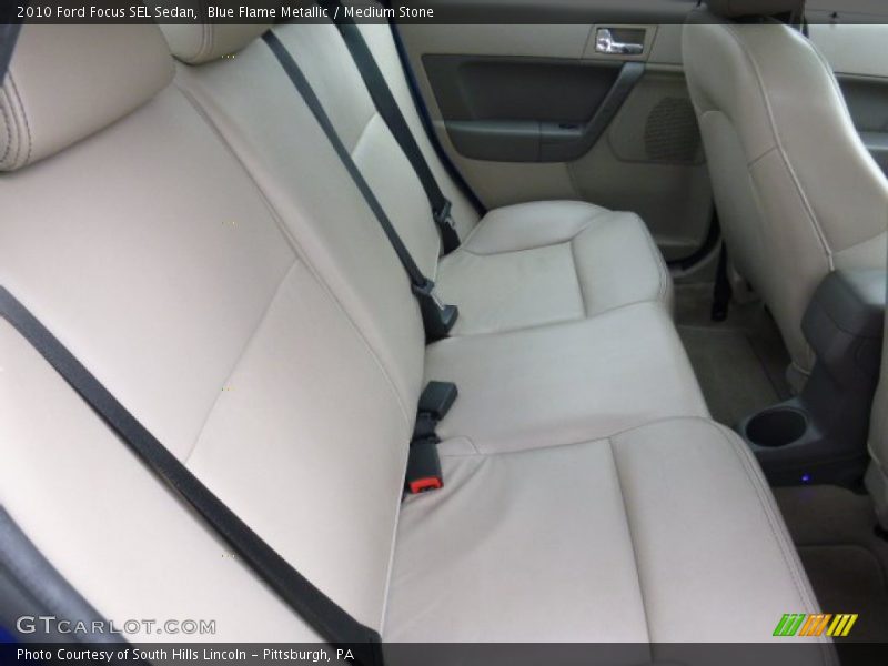 Blue Flame Metallic / Medium Stone 2010 Ford Focus SEL Sedan