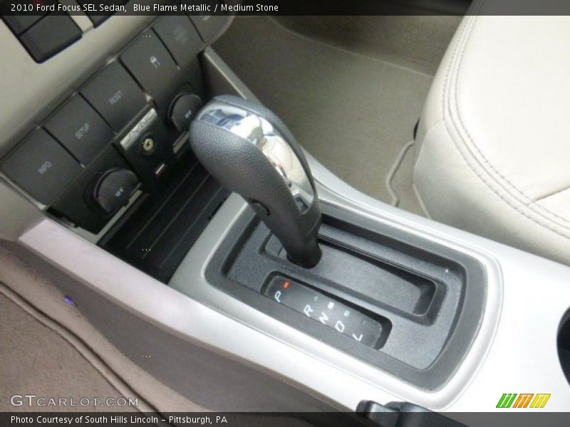 Blue Flame Metallic / Medium Stone 2010 Ford Focus SEL Sedan