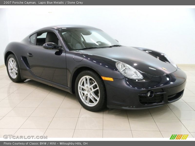 Lapis Blue Metallic / Stone Grey 2007 Porsche Cayman