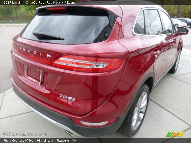 Ruby Red Metallic / Ebony 2015 Lincoln MKC AWD