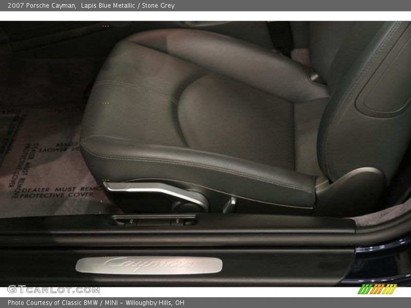 Lapis Blue Metallic / Stone Grey 2007 Porsche Cayman