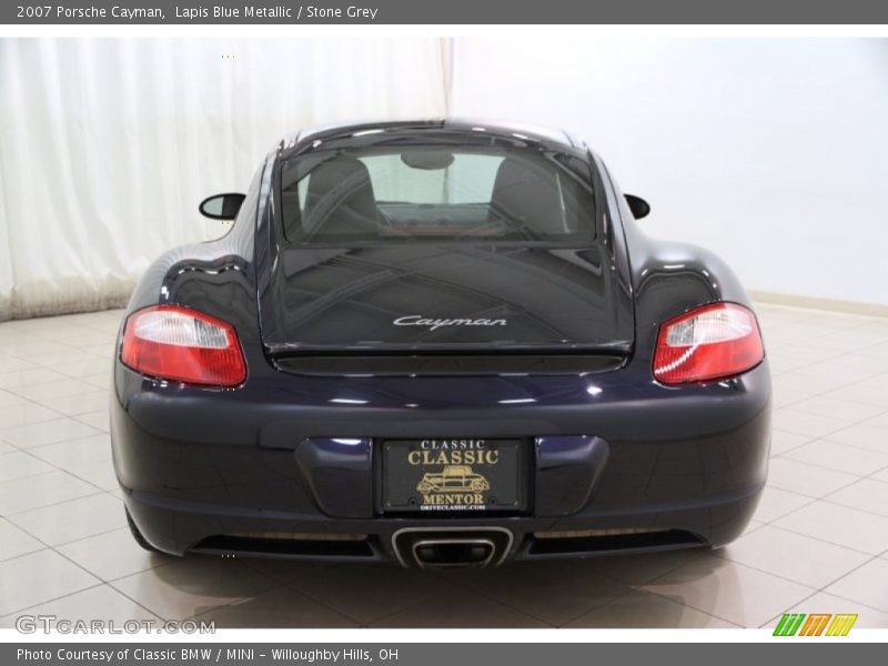 Lapis Blue Metallic / Stone Grey 2007 Porsche Cayman