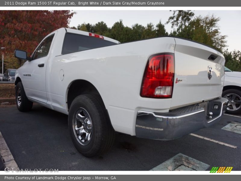 Bright White / Dark Slate Gray/Medium Graystone 2011 Dodge Ram 1500 ST Regular Cab