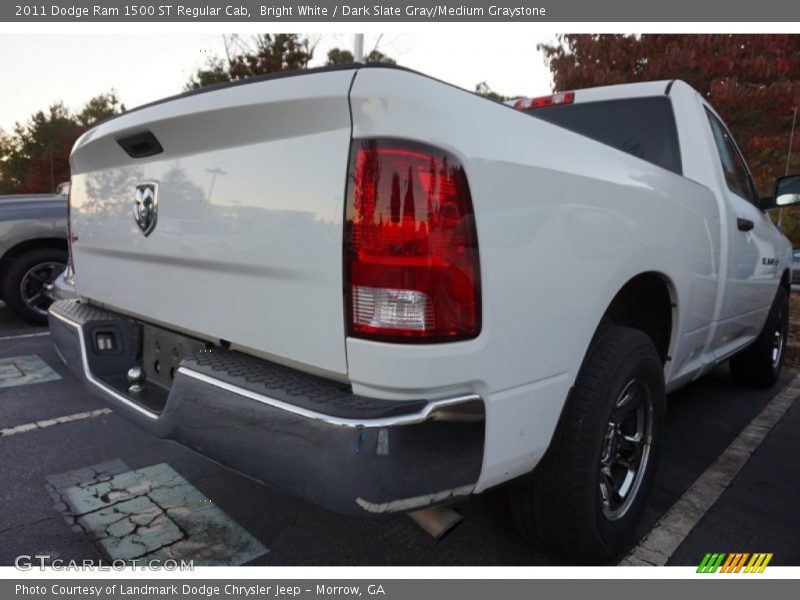 Bright White / Dark Slate Gray/Medium Graystone 2011 Dodge Ram 1500 ST Regular Cab