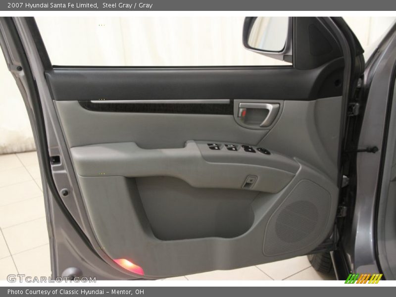 Steel Gray / Gray 2007 Hyundai Santa Fe Limited