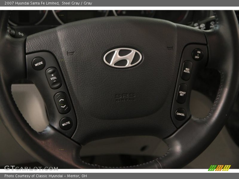 Steel Gray / Gray 2007 Hyundai Santa Fe Limited