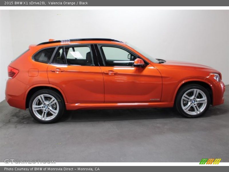 Valencia Orange / Black 2015 BMW X1 sDrive28i
