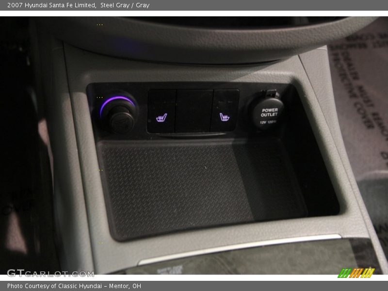 Steel Gray / Gray 2007 Hyundai Santa Fe Limited