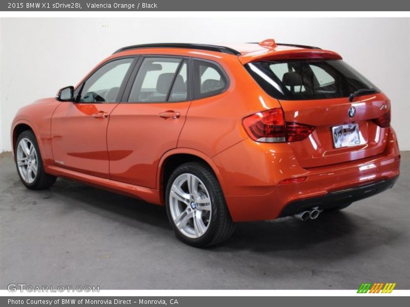 Valencia Orange / Black 2015 BMW X1 sDrive28i