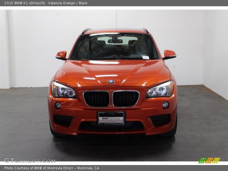 Valencia Orange / Black 2015 BMW X1 sDrive28i