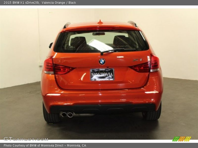 Valencia Orange / Black 2015 BMW X1 sDrive28i
