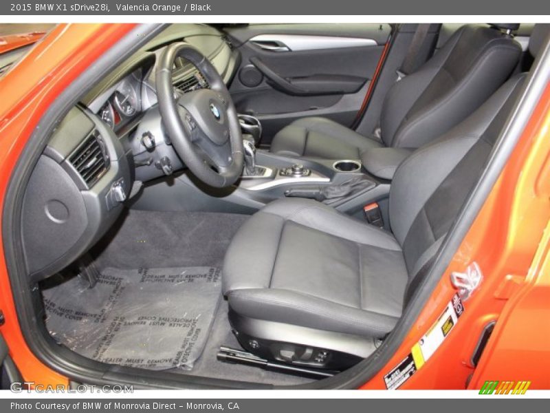 Valencia Orange / Black 2015 BMW X1 sDrive28i