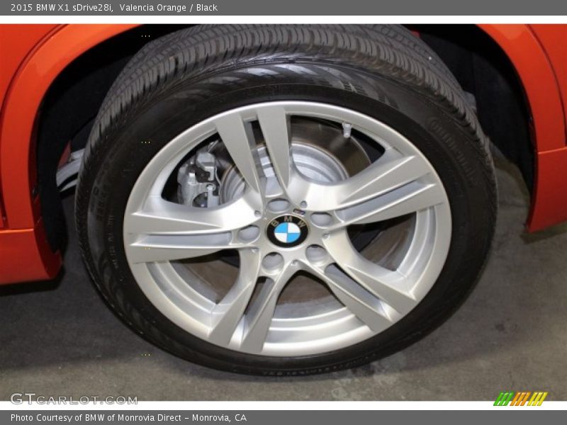Valencia Orange / Black 2015 BMW X1 sDrive28i