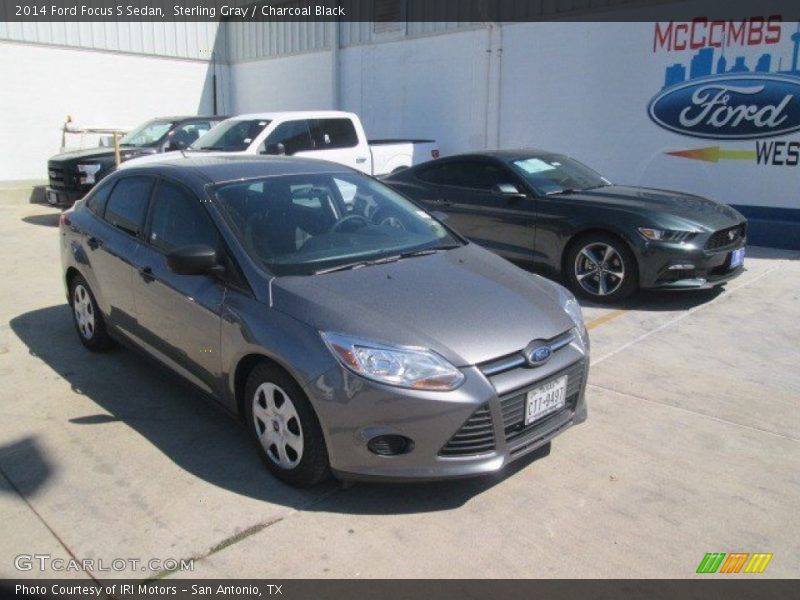 Sterling Gray / Charcoal Black 2014 Ford Focus S Sedan