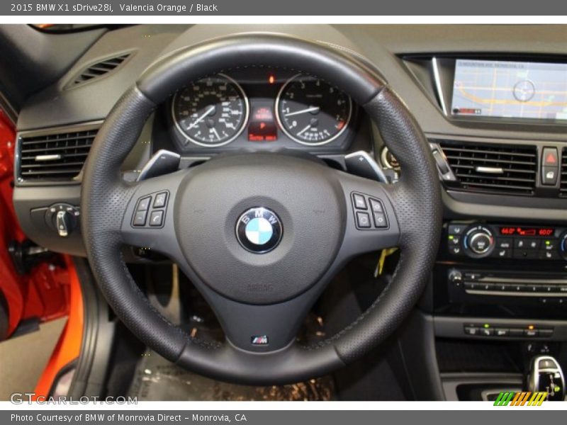 Valencia Orange / Black 2015 BMW X1 sDrive28i