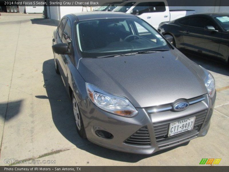 Sterling Gray / Charcoal Black 2014 Ford Focus S Sedan