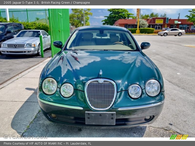 British Racing Green / Champagne 2005 Jaguar S-Type 3.0