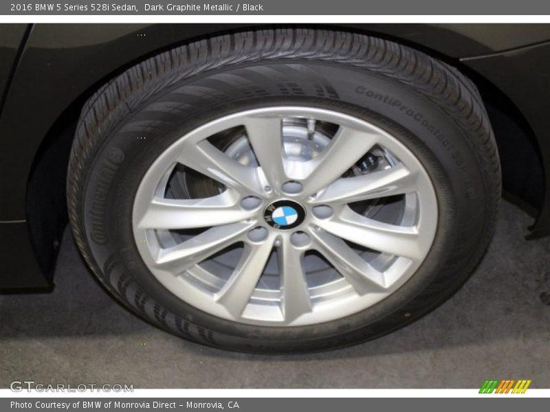 Dark Graphite Metallic / Black 2016 BMW 5 Series 528i Sedan