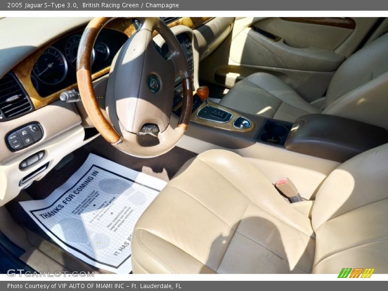 British Racing Green / Champagne 2005 Jaguar S-Type 3.0