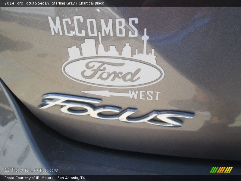 Sterling Gray / Charcoal Black 2014 Ford Focus S Sedan
