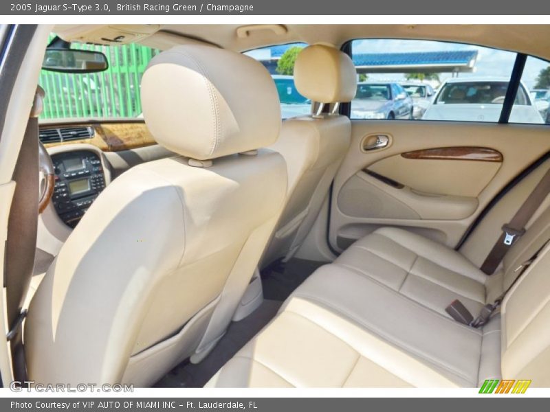 British Racing Green / Champagne 2005 Jaguar S-Type 3.0