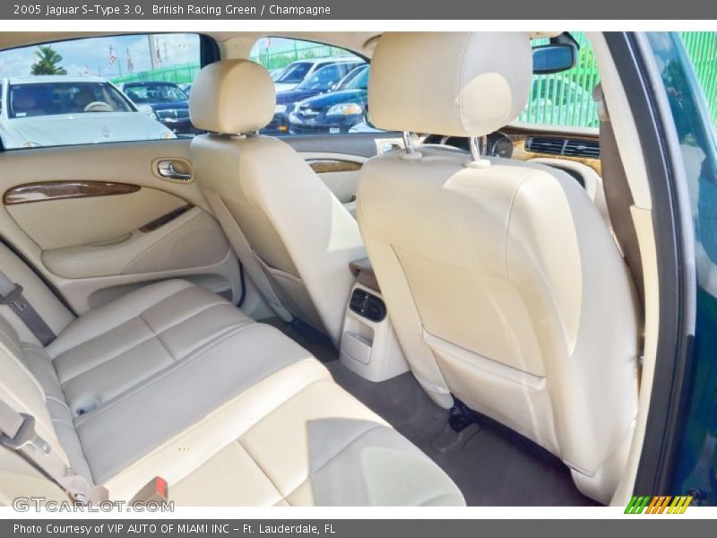 British Racing Green / Champagne 2005 Jaguar S-Type 3.0