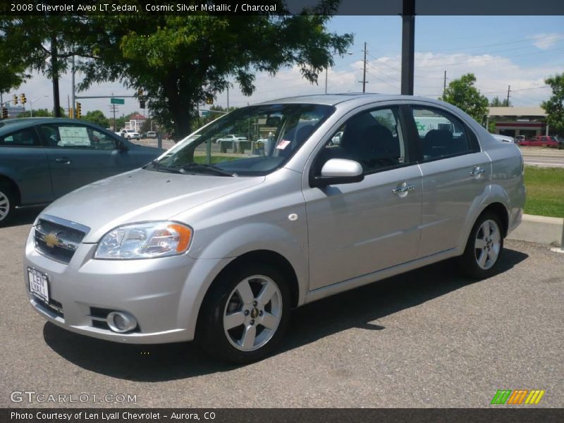 Cosmic Silver Metallic / Charcoal 2008 Chevrolet Aveo LT Sedan