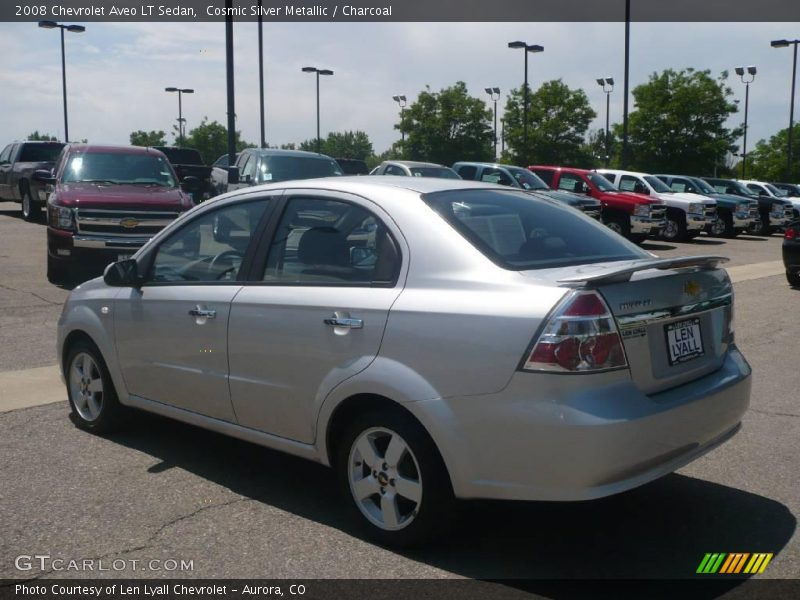 Cosmic Silver Metallic / Charcoal 2008 Chevrolet Aveo LT Sedan