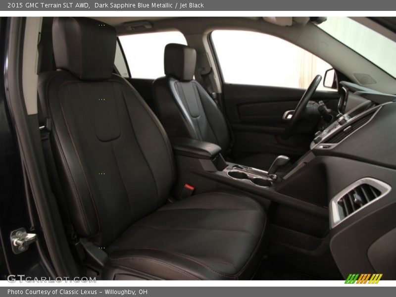 Dark Sapphire Blue Metallic / Jet Black 2015 GMC Terrain SLT AWD