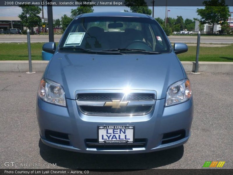 Icelandic Blue Metallic / Neutral Beige 2008 Chevrolet Aveo LS Sedan