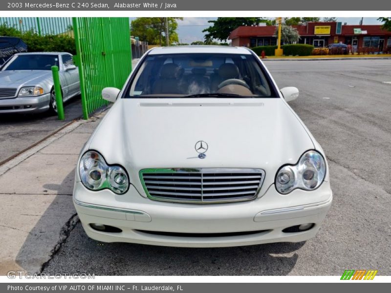 Alabaster White / Java 2003 Mercedes-Benz C 240 Sedan