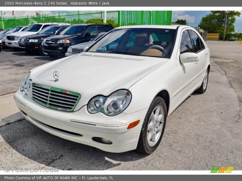 Alabaster White / Java 2003 Mercedes-Benz C 240 Sedan