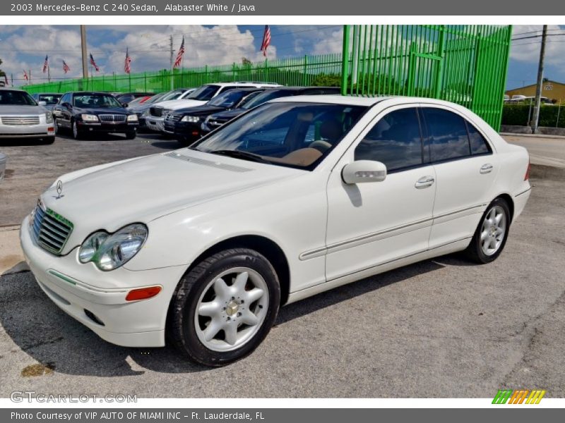 Alabaster White / Java 2003 Mercedes-Benz C 240 Sedan