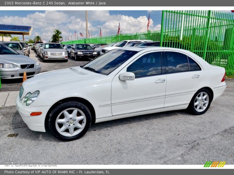 Alabaster White / Java 2003 Mercedes-Benz C 240 Sedan