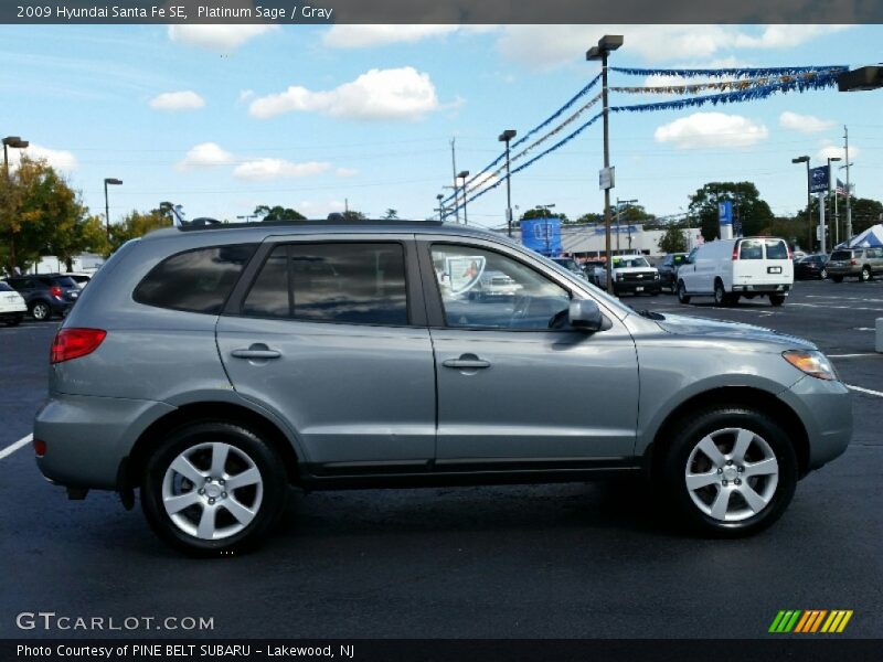 Platinum Sage / Gray 2009 Hyundai Santa Fe SE