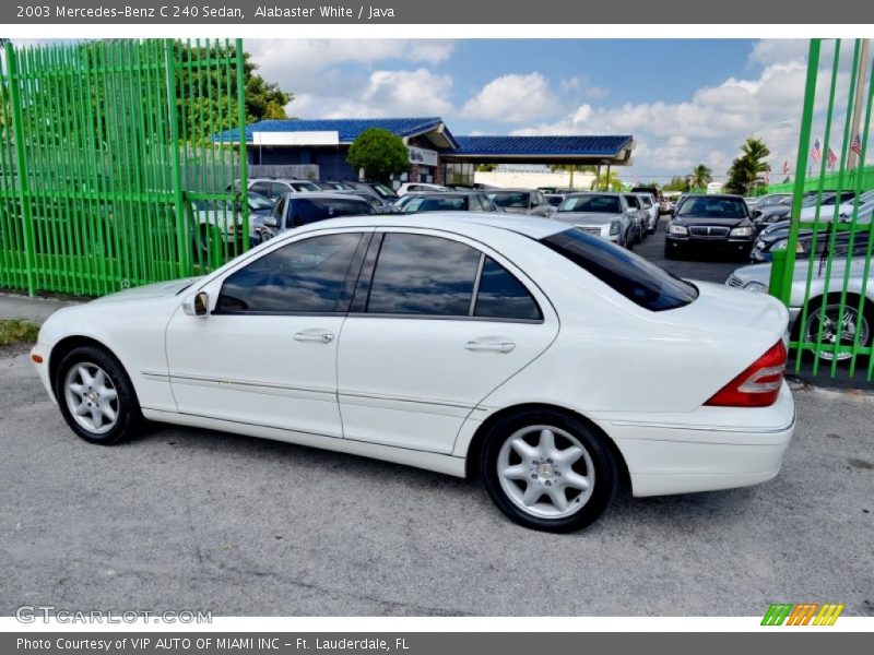 Alabaster White / Java 2003 Mercedes-Benz C 240 Sedan