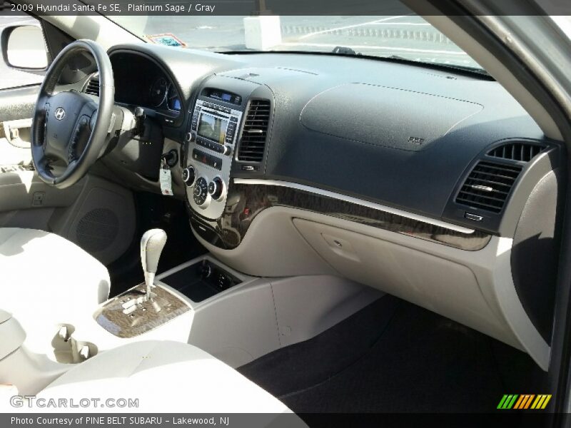 Platinum Sage / Gray 2009 Hyundai Santa Fe SE