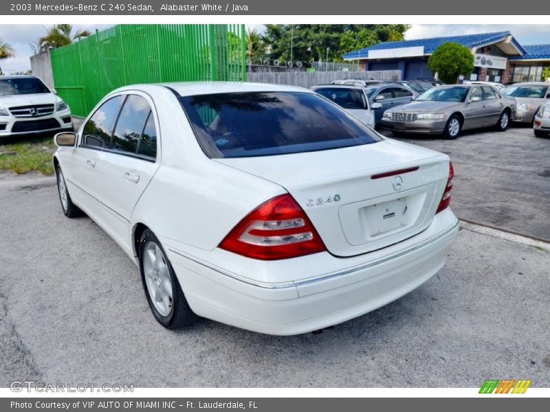 Alabaster White / Java 2003 Mercedes-Benz C 240 Sedan