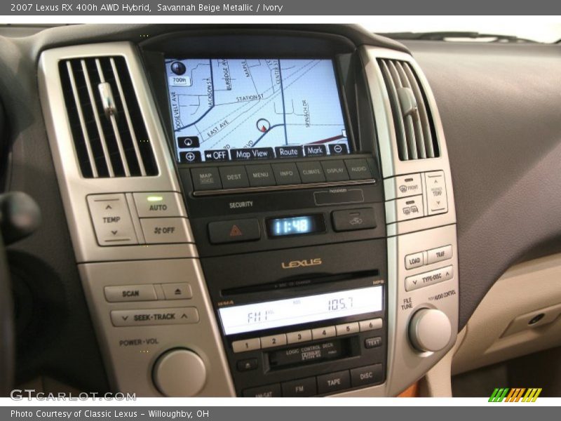 Controls of 2007 RX 400h AWD Hybrid