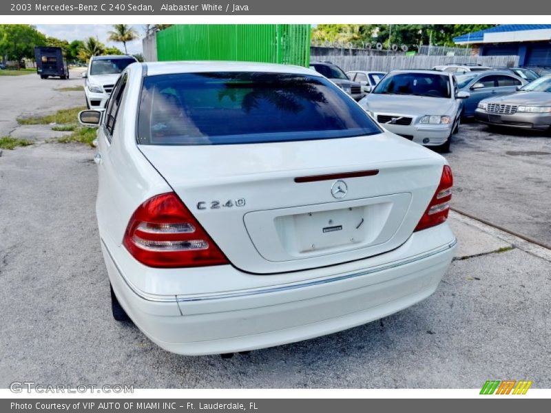 Alabaster White / Java 2003 Mercedes-Benz C 240 Sedan