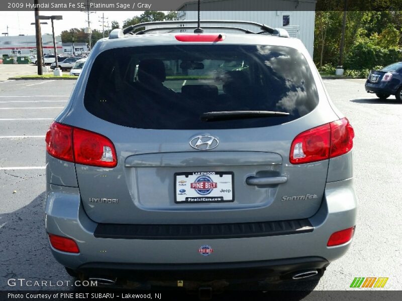 Platinum Sage / Gray 2009 Hyundai Santa Fe SE
