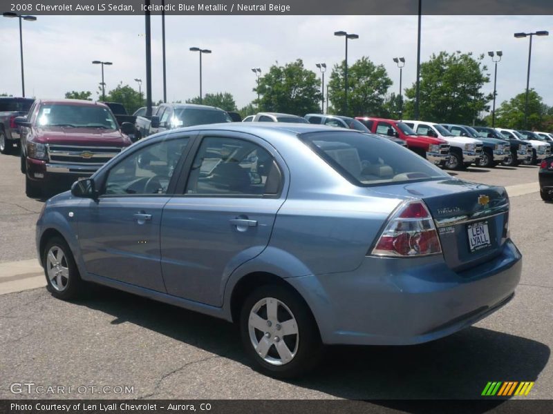 Icelandic Blue Metallic / Neutral Beige 2008 Chevrolet Aveo LS Sedan