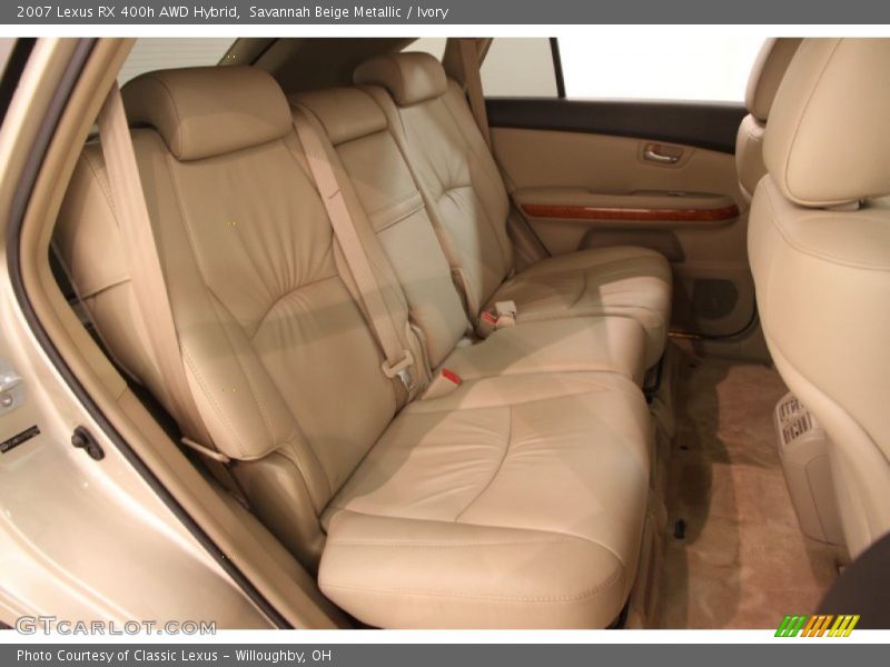 Rear Seat of 2007 RX 400h AWD Hybrid