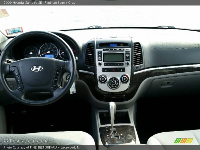 Platinum Sage / Gray 2009 Hyundai Santa Fe SE