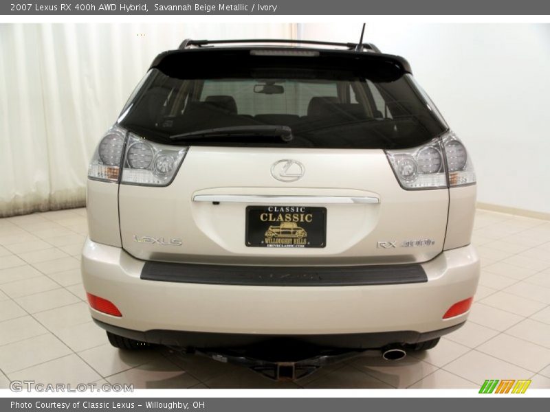 Savannah Beige Metallic / Ivory 2007 Lexus RX 400h AWD Hybrid